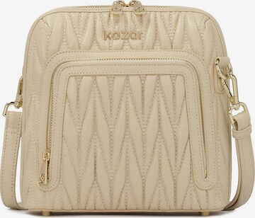 Kazar Crossbody Bag in Beige: front