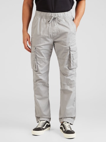 Regular Pantalon cargo HOLLISTER en gris : devant