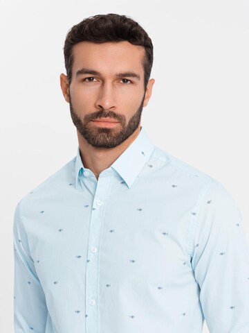 Ombre Regular fit Button Up Shirt 'OM-SHCS-0156' in Blue