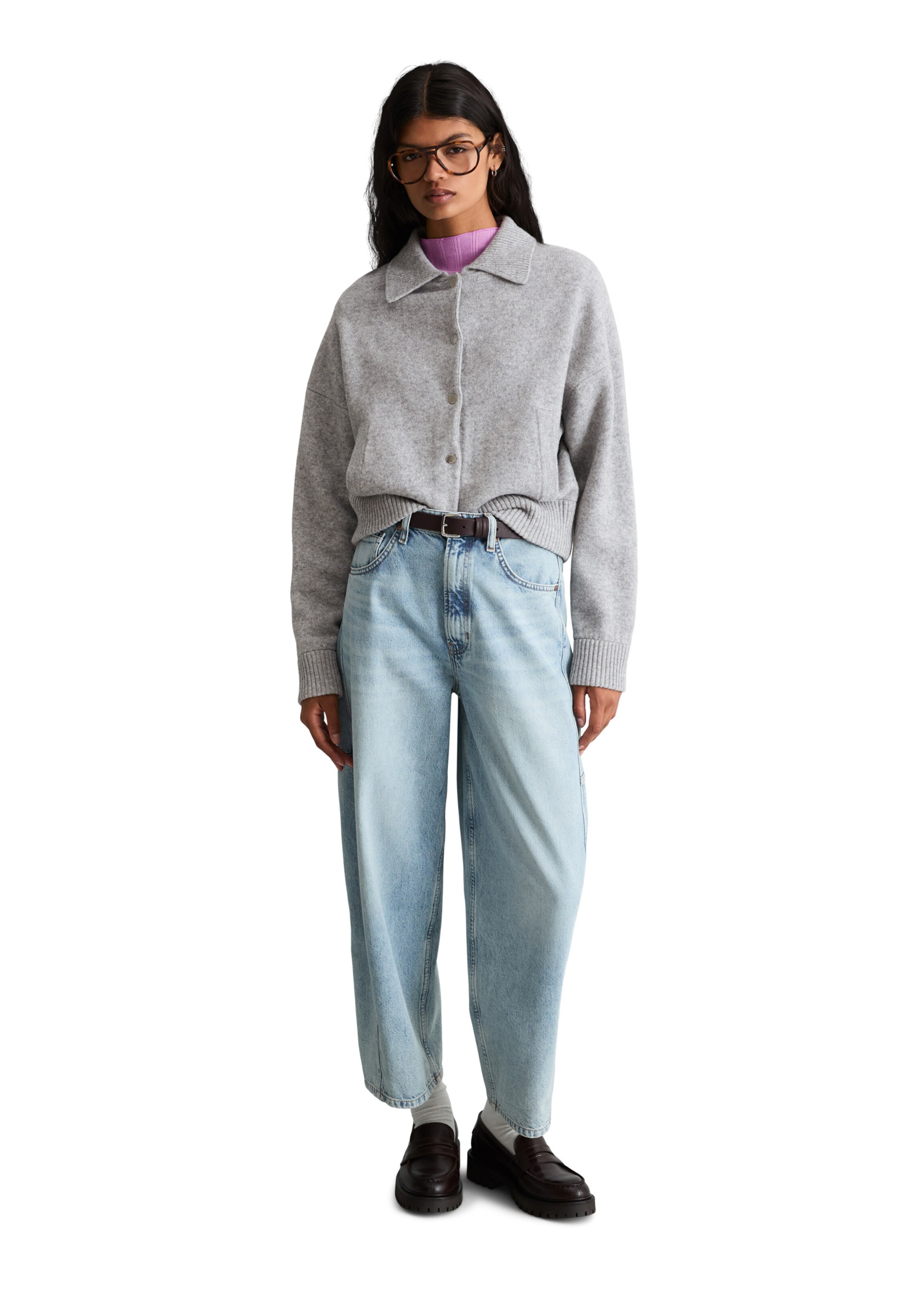 Marc O'Polo DENIM Strickjacke in Grau