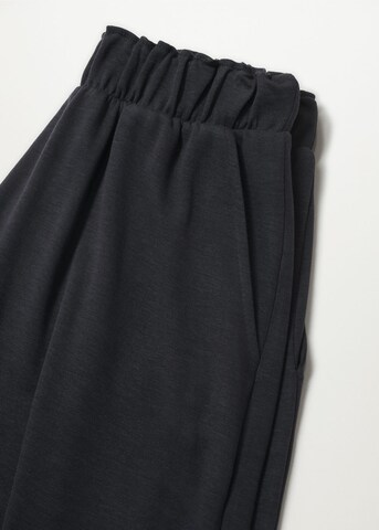 MANGO Wide Leg Hose 'Ray-H' in Schwarz