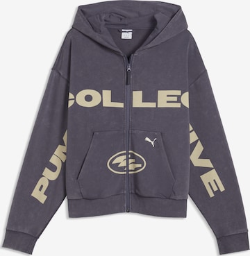 PUMA Sportsweatjacke in Grau: Vorderseite