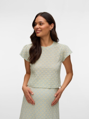 MAMALICIOUS Shirt in Groen: voorkant
