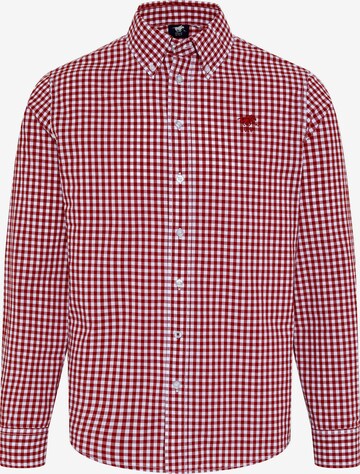 Polo Sylt Button Up Shirt in Red: front
