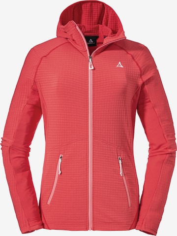 Schöffel Athletic fleece jacket 'Monte Sart' in Red: front