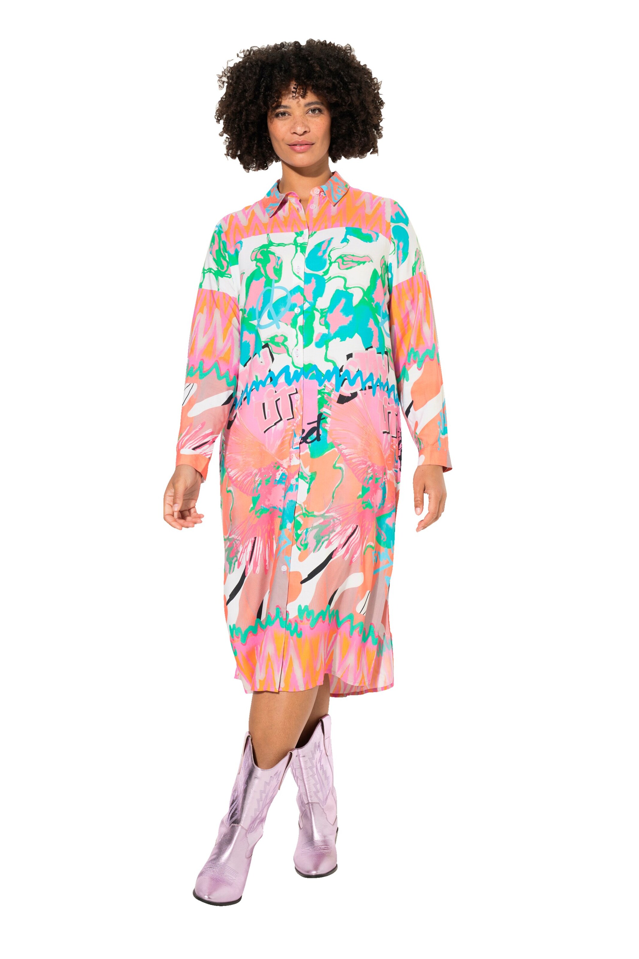 Angel of Style Shirt dress in Mixed colours: front