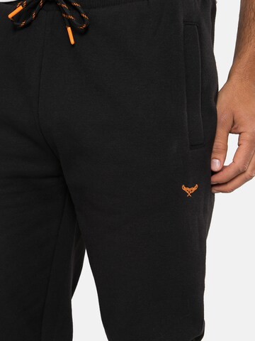 Regular Pantalon 'Trifoliate' Threadbare en noir