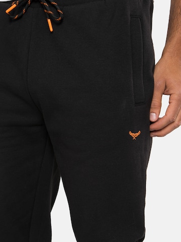 Threadbare Regular Pants 'Trifoliate' in Black