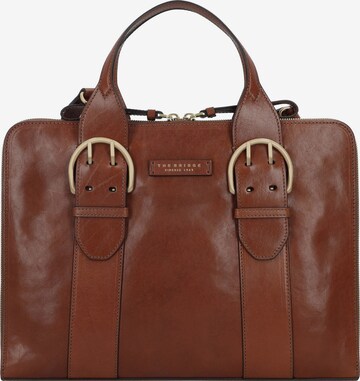 The Bridge Laptop Bag 'Elena' in Brown: front