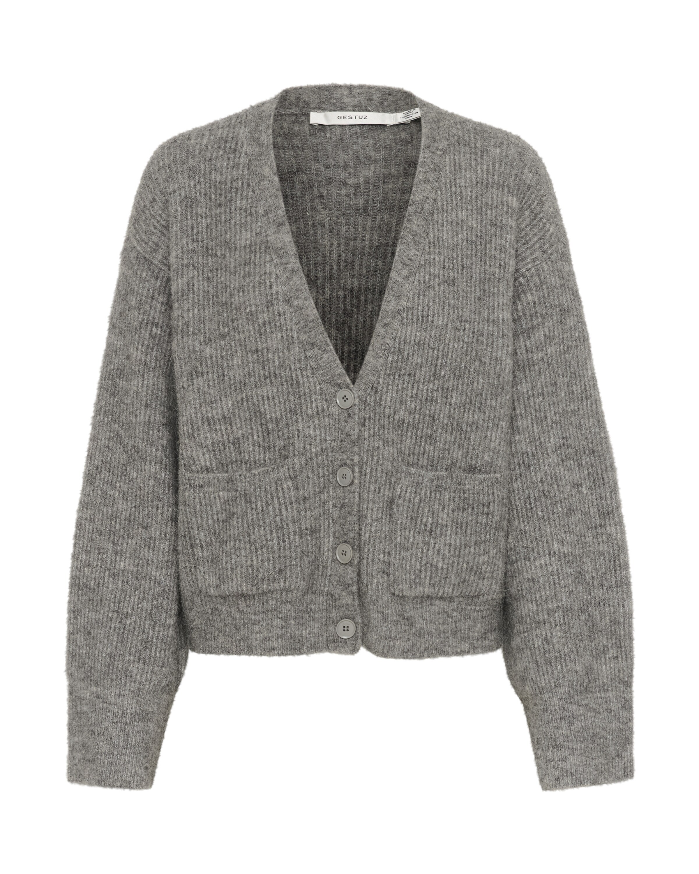 Gestuz Knit cardigan 'GZalpha' in Grey: front