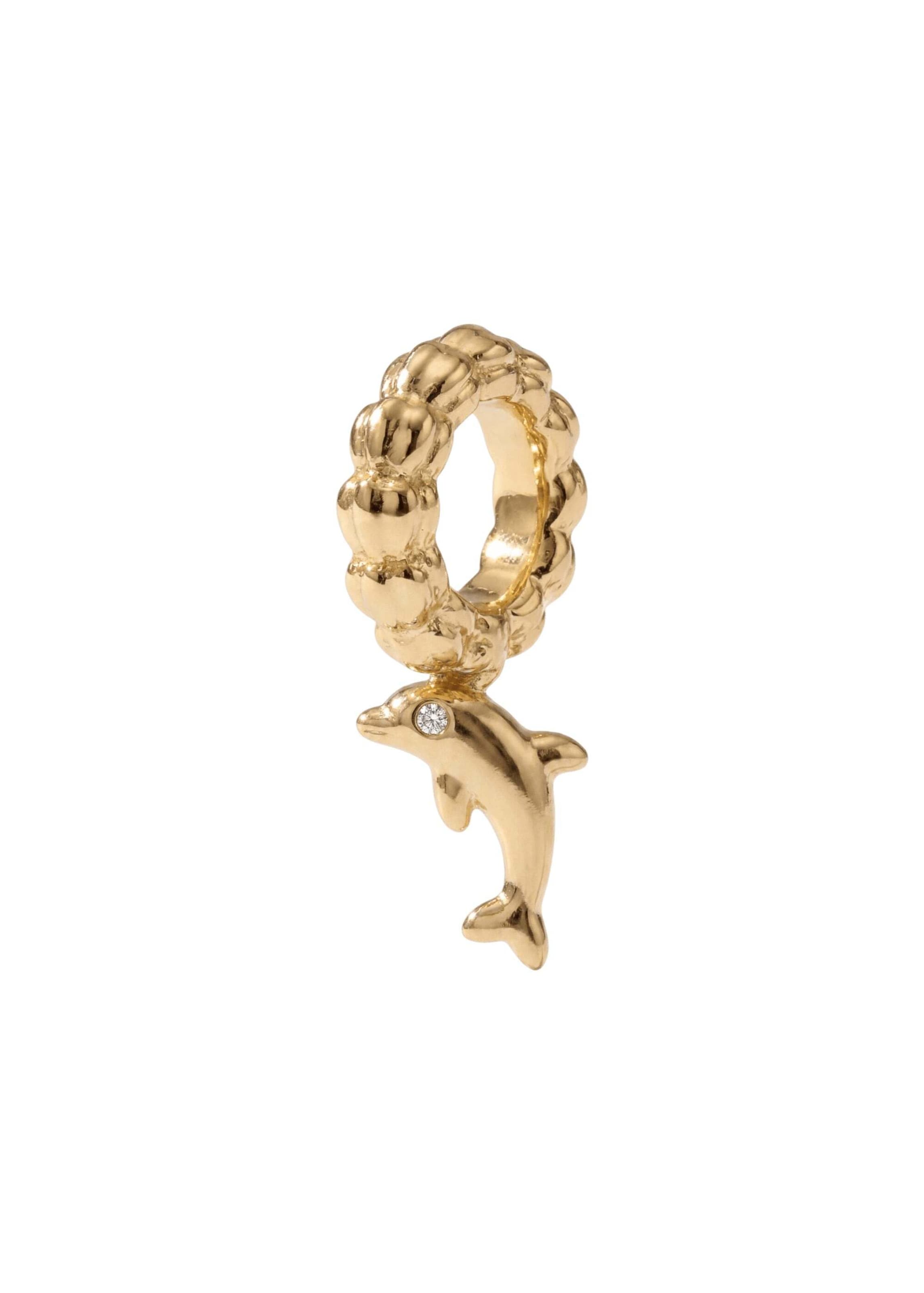 PURELEI - Colgante 'Dolphin' en oro: frente