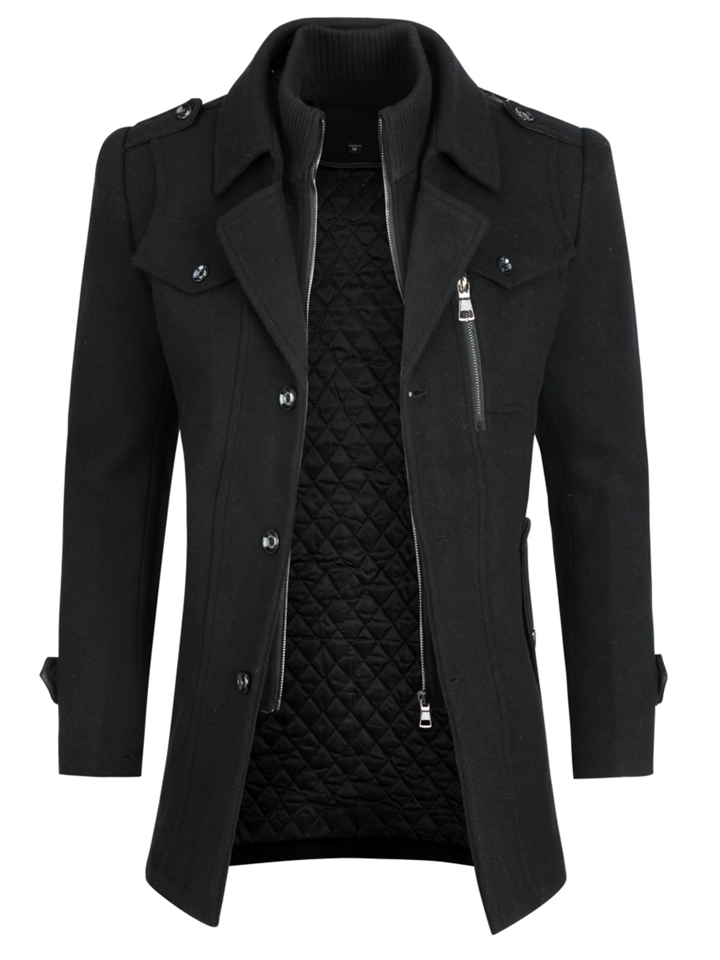 Youthup Winter Coat in Black