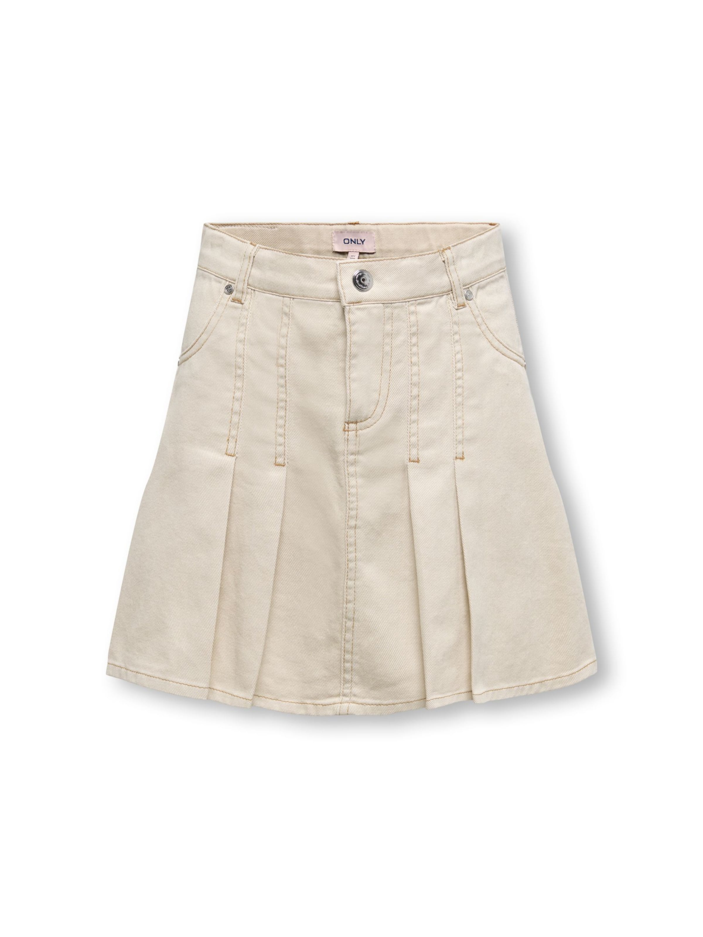 Jupe 'KOGPOPPY' ONLY GIRLS en beige : devant