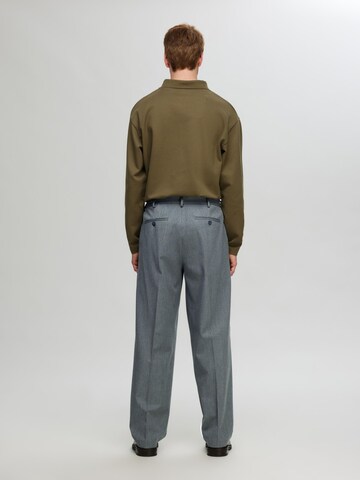 Loosefit Pantalon à pince SELECTED en gris