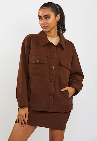 FRESHLIONS Between-season jacket 'Jenna' in Brown: front