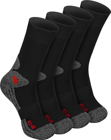 celodoro Athletic Socks 'Trekking Exclusive' in Black: front