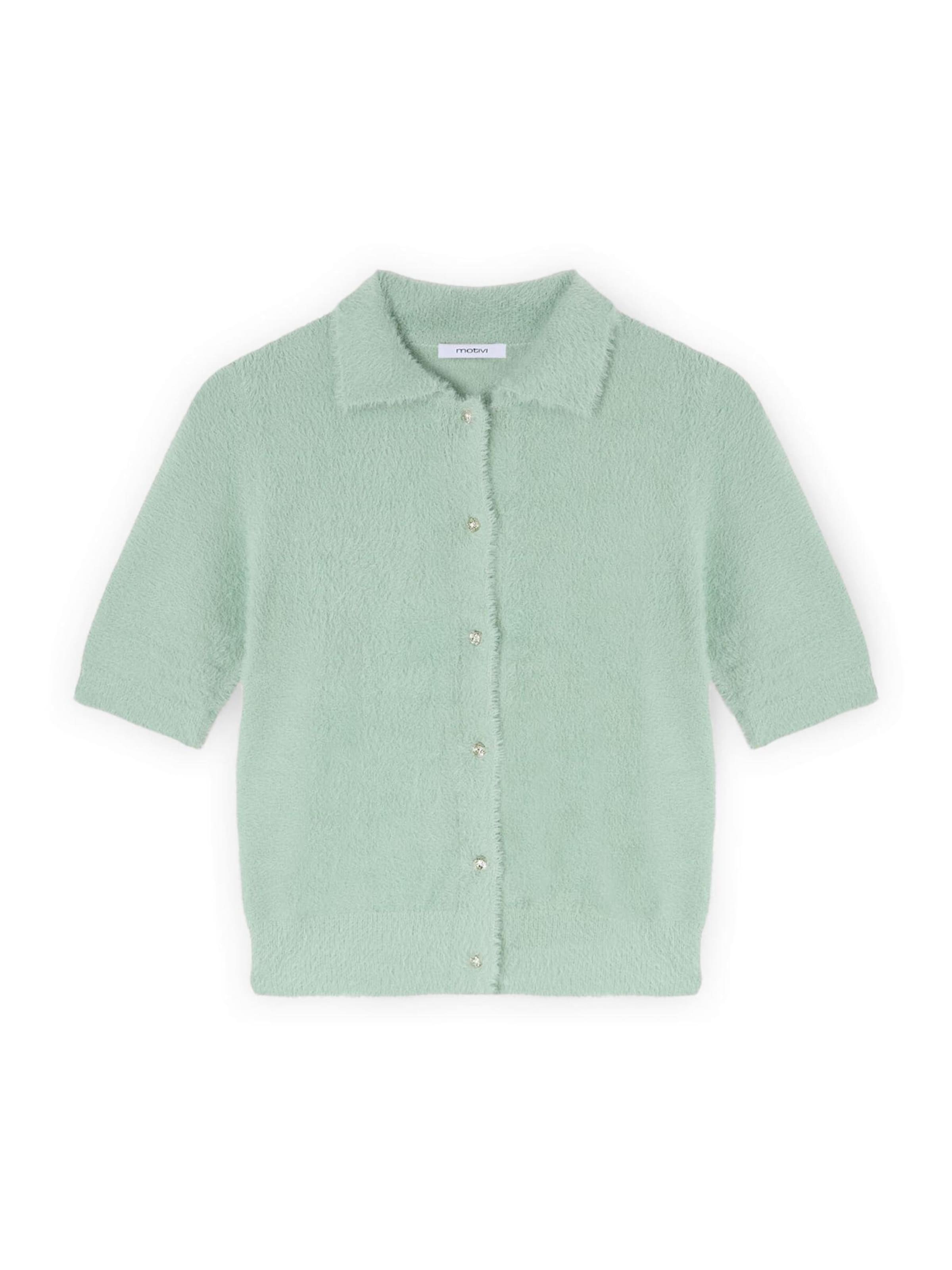 MOTIVI Trui in Groen: voorkant