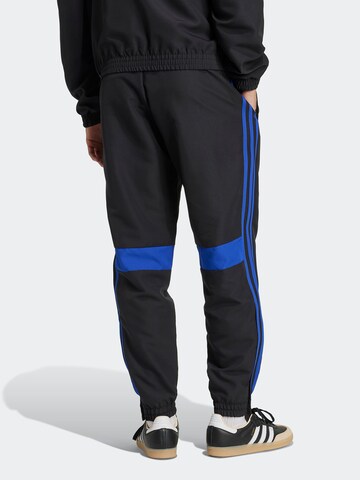 melns ADIDAS PERFORMANCE Pakapēniski sašaurināts piegriezums Sporta bikses 'Tiro 25 Essentials'