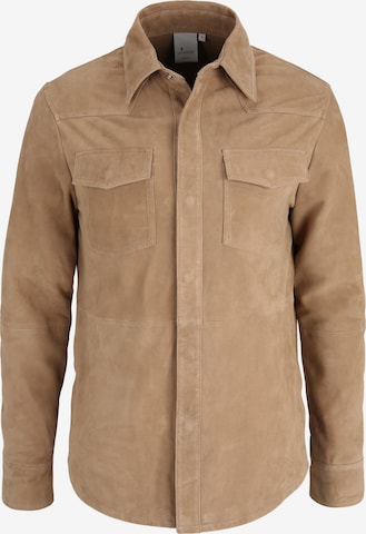 Goosecraft Between-Season Jacket in Brown: front