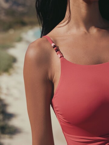 Next Bralette Swimsuit in Red