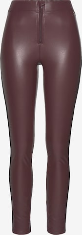 LASCANA - Skinny Leggings em vermelho