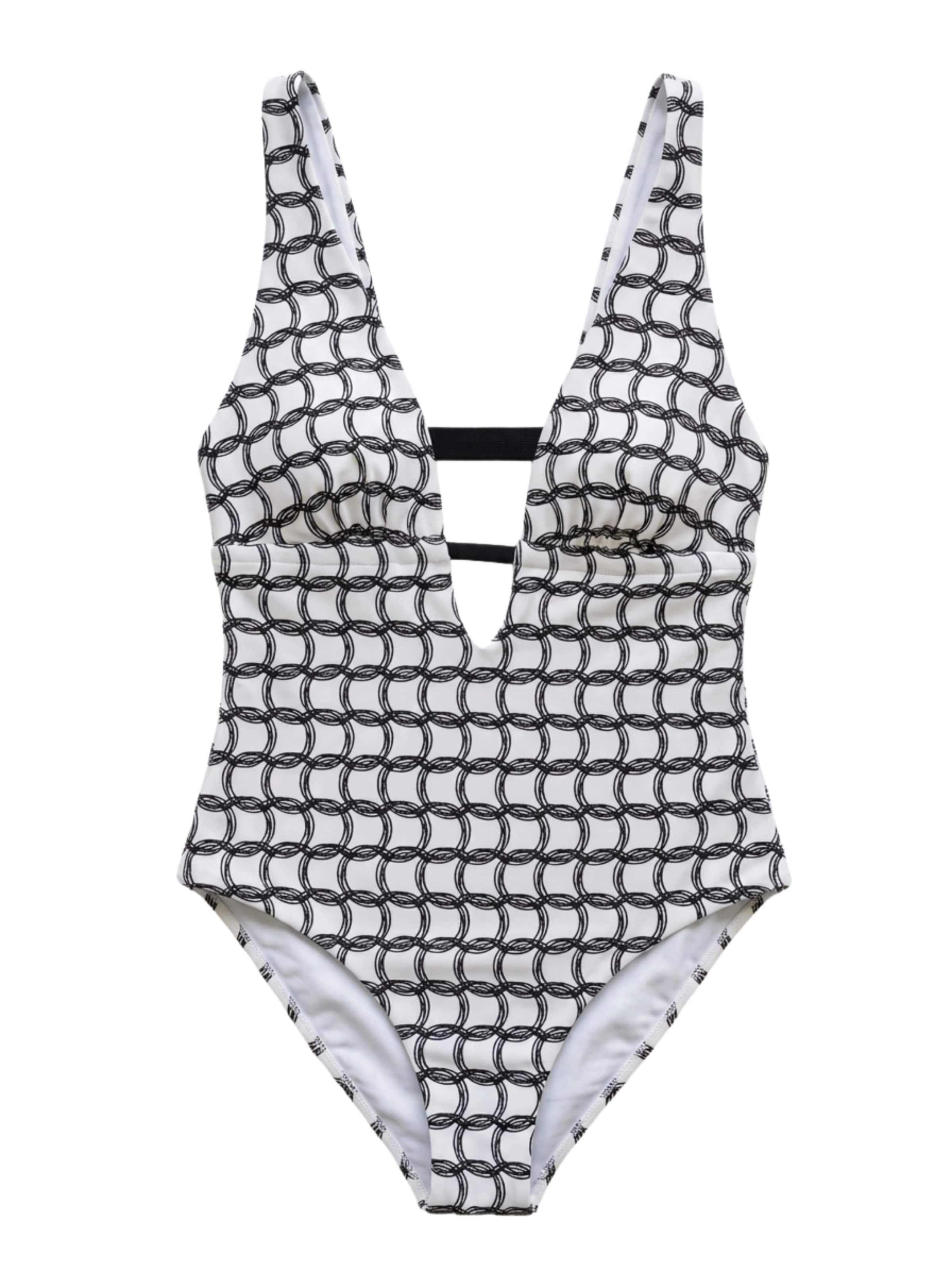 Triangle Maillot de bain 'Monogram' HACOY en blanc : devant