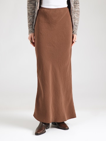 TOPSHOP Szoknyák 'ISA BIAS' - barna: elől
