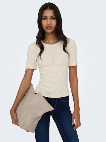 Tricou de la ONLY pe bej