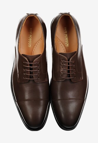 ROY ROBSON Lace-Up Shoes 'Derby Captoe' in Brown