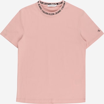 Calvin Klein Jeans T-Shirt 'Intarsia' in Pink: predná strana