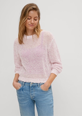 Pull-over comma casual identity en rose : devant