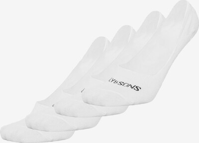 Șosete joase 'Lester' Only & Sons pe negru / alb, Vizualizare produs
