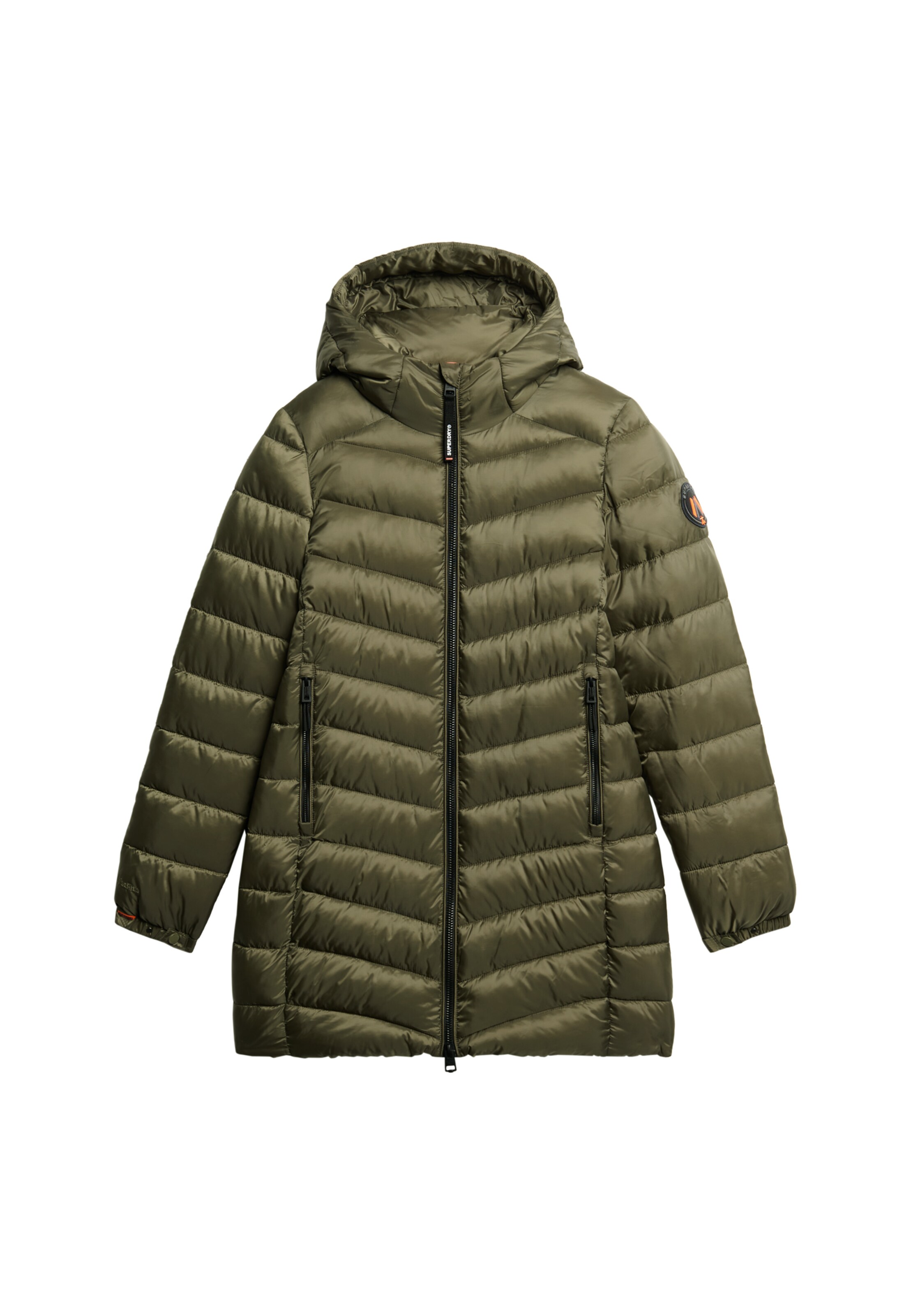 Superdry Wintermantel 'Fuji' in Groen: voorkant