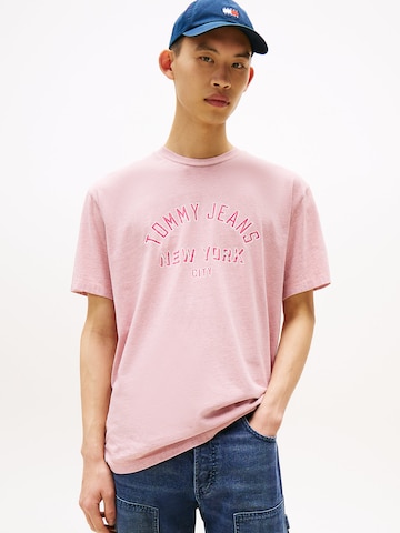 Tommy Jeans Shirt in Roze: voorkant