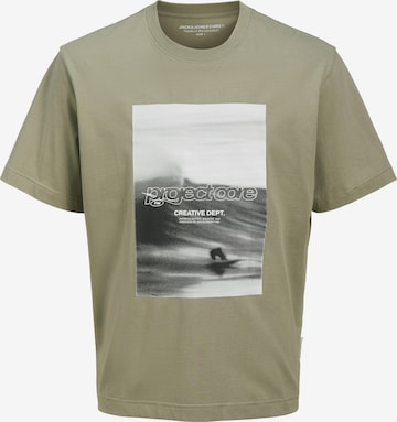 žalia JACK & JONES Marškinėliai 'JCOUNION': priekis