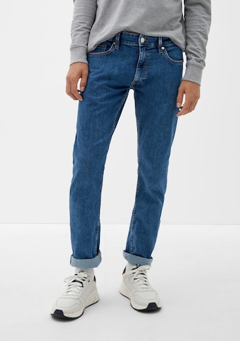 s.Oliver Slimfit Jeans in Blauw: voorkant