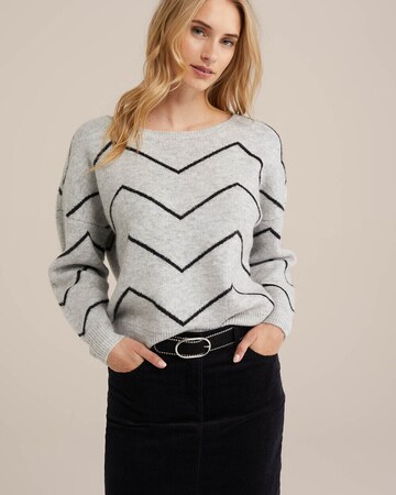 WE Fashion Pulóver - szürke: elől