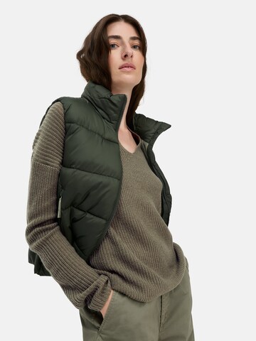 CAMEL ACTIVE Strickpullover mit V-Ausschnitt in Grün