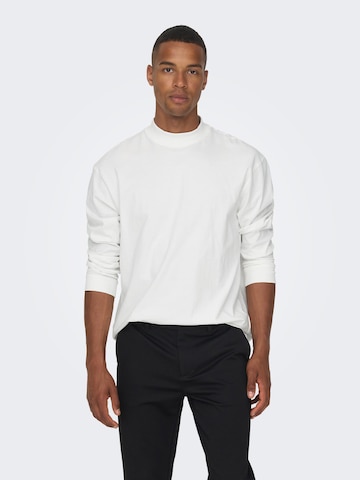 Only & Sons Μπλουζάκι 'FRED' σε λευκό: μπροστά