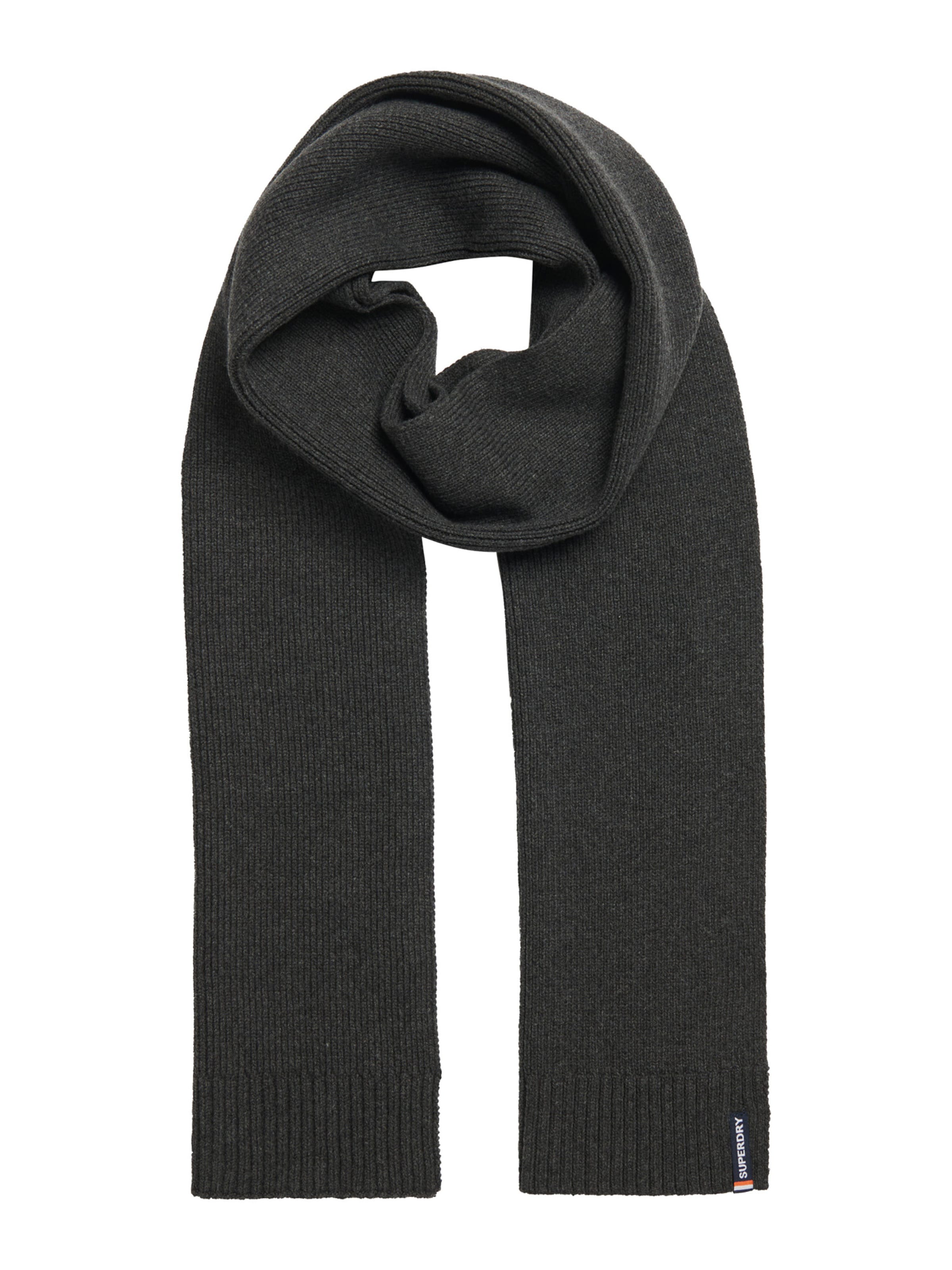 Superdry & Co Κασκόλ 'ESSENTIAL' σε γκρι: μπροστά