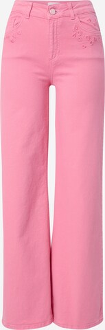 Fabienne Chapot Wide leg Jeans 'Eva' in Roze: voorkant