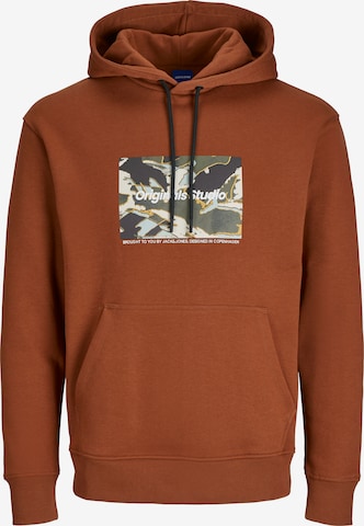 JACK & JONES Sweatshirt 'JORVesterbro' in Brown: front