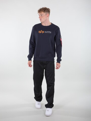ALPHA INDUSTRIES - Sweatshirt em azul