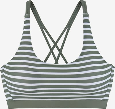 VENICE BEACH Bikini top in Olive / Off white, Item view