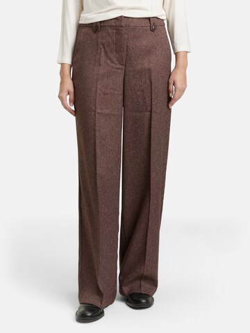 TOM TAILOR Loosefit Hose 'LEA' in Braun: Vorderseite