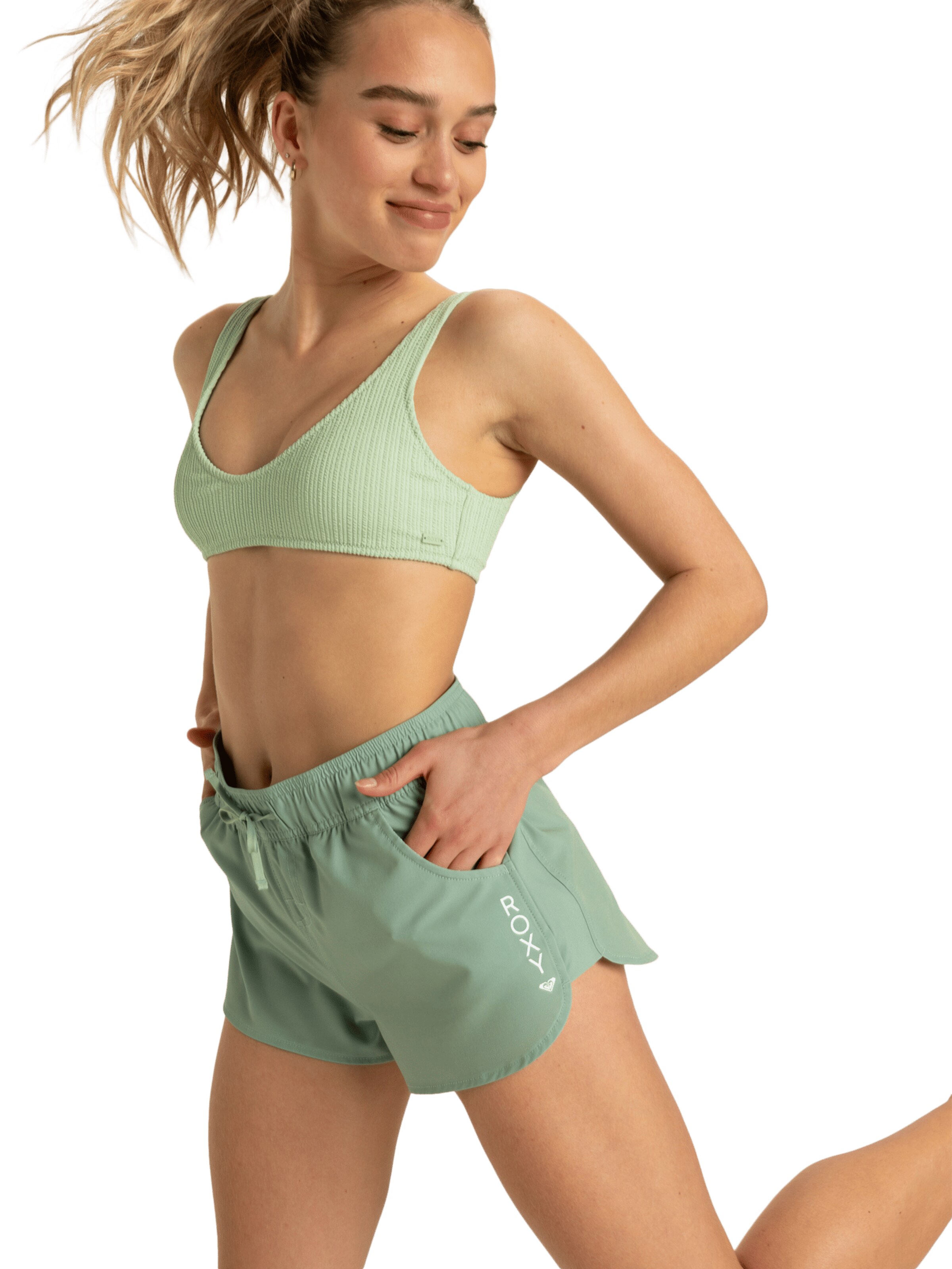 ROXY Regular Swimming Trunks 'Wave 2' in Green