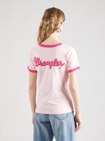 WRANGLER Тениска 'BARBIE' в розово: отпред