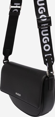 HUGO Чанта с презрамки 'Bel' в черно