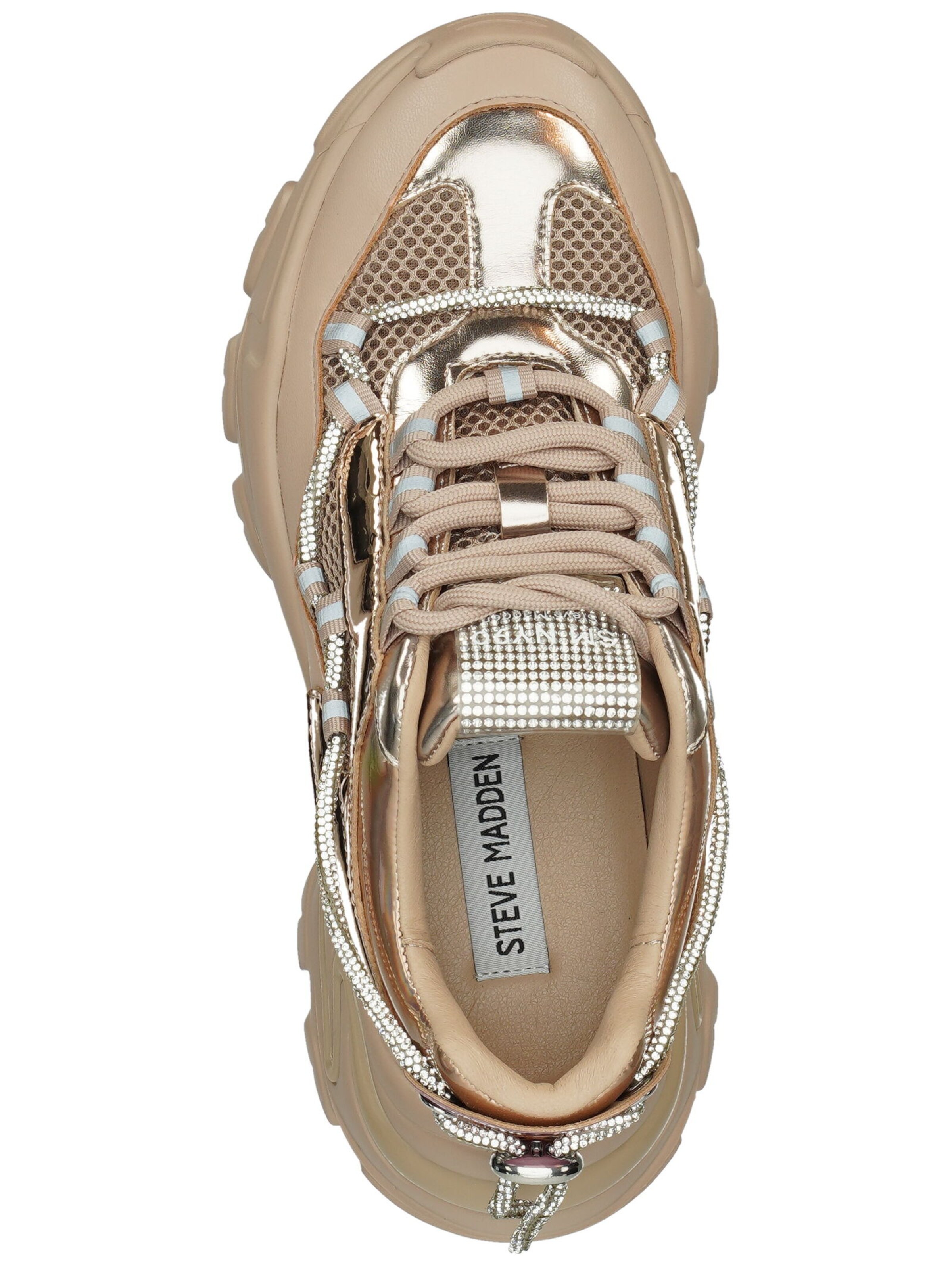 STEVE MADDEN Platform trainers in Beige