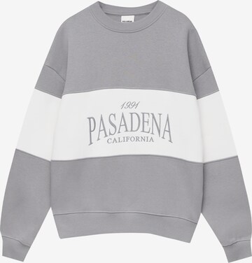 Pull&Bear Sweatshirt in Grijs: voorkant